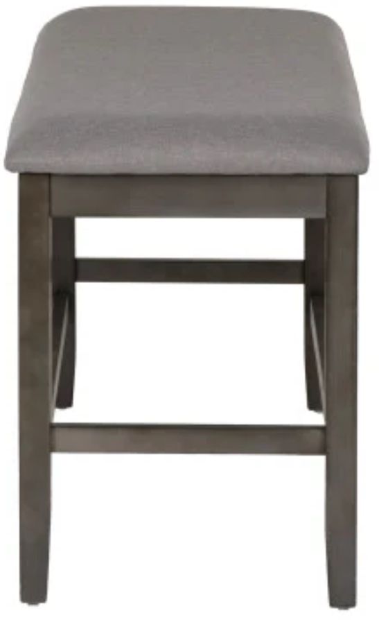Powell® Seneca Gray Counter Backless Bench-4