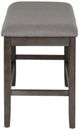 Powell® Seneca Gray Counter Backless Bench-4