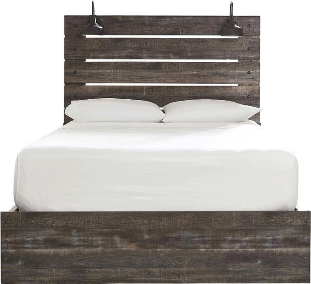 Signature Design by Ashley® Drystan Brown Queen Panel Bed with 2-Drawer Storage-1