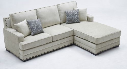Milton Greens Stars 2-Piece Taupe Right Hand Facing Sectional and Chaise-1