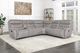 New Classic® Home Furnishings Kamari Gray 3-Piece L-Shape Manual Reclining Sectional-1