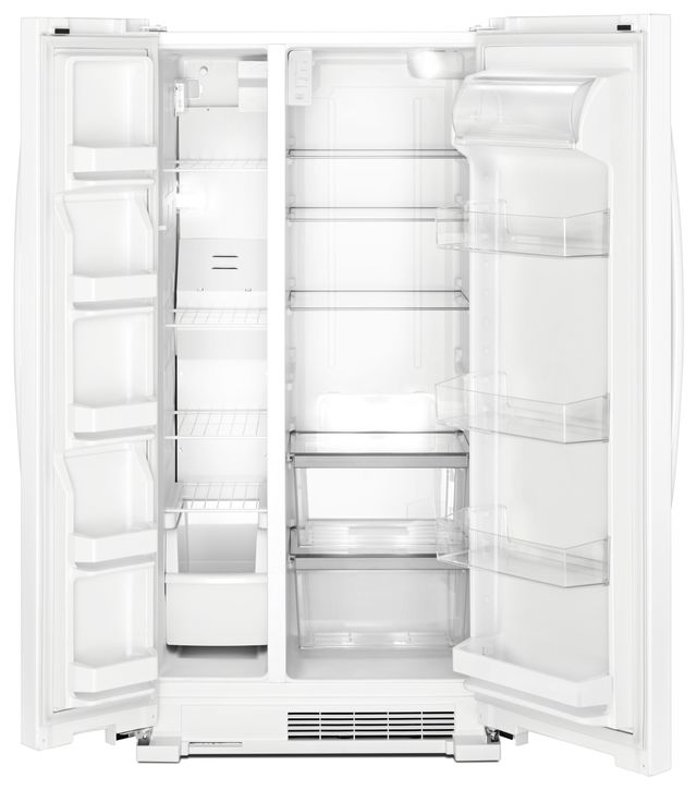 Whirlpool® 33" 22.0 Cu. Ft. White Side-By-Side Refrigerator-1