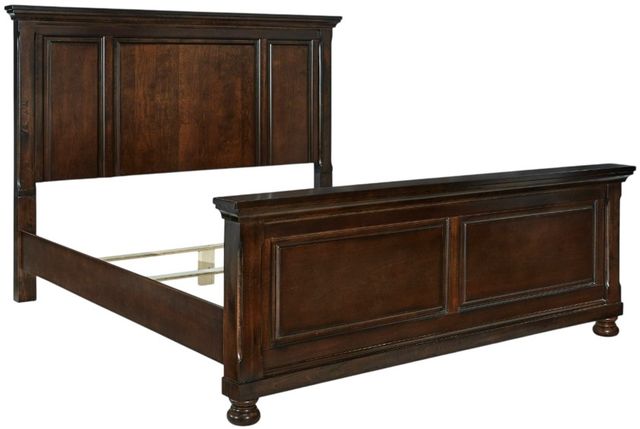 Millennium® by Ashley® Porter Rustic Brown California King Panel Bed-0