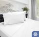 DreamFit® DreamChill™ Enhanced Bamboo White Split Head California King Sheet Set-4