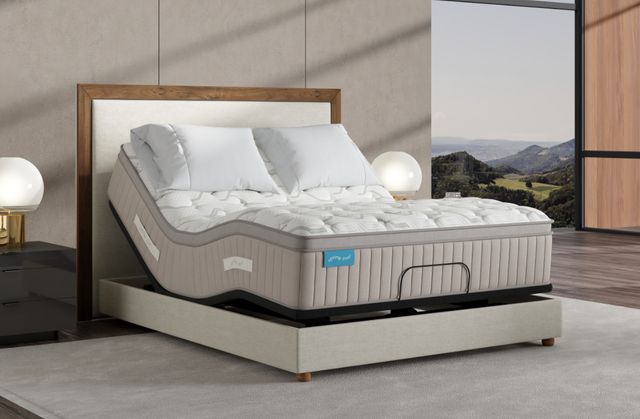 Sherwood® Bedding Spring Free™ Approachable 15" Latex Ultra Soft Euro Top California King Mattress-1