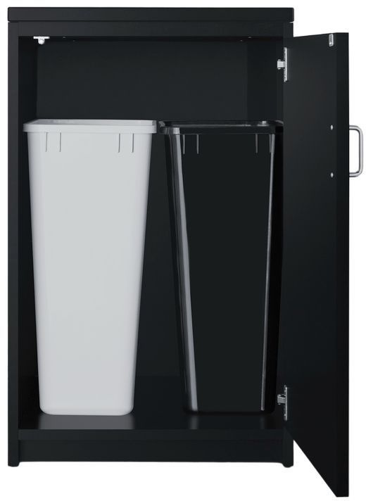 Summit® 22" Black Trash Cabinet-3