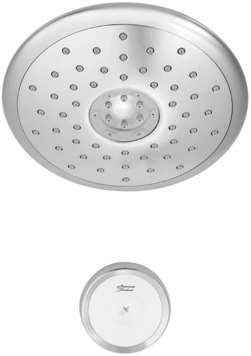 American Standard Spectra Polished Chrome 7" 4-Function Touch Water-Saving Showerhead with Wall-Mounted Remote-1