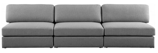 Meridian Furniture Beckham Grey Modular 114" Sofa-1