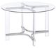 Coaster® Keeling Glass Top Round Dining Table with Acrylic Base-2