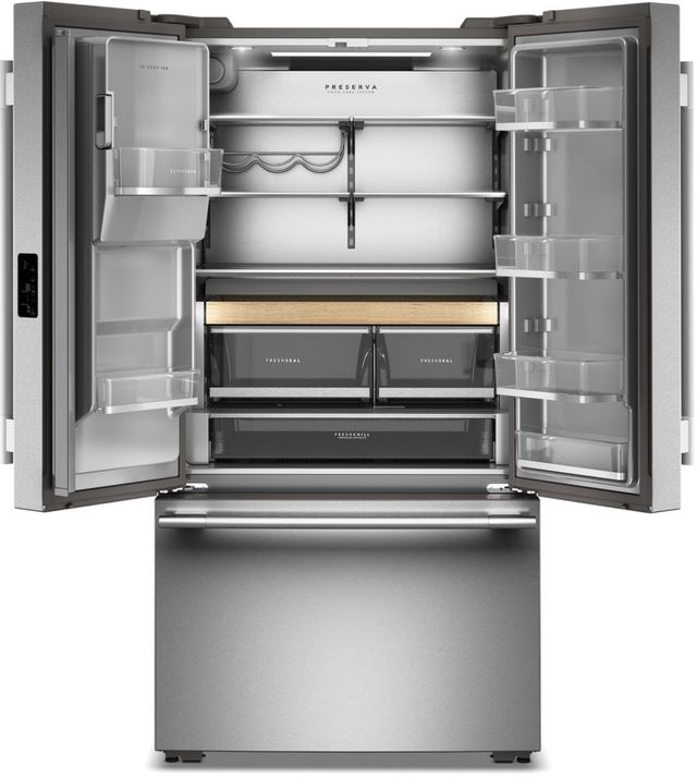 KitchenAid® 36" 23.1 Cu. Ft. PrintShield™ Stainless Steel Counter Depth French Door Refrigerator with Intelligent Auto Fill-1