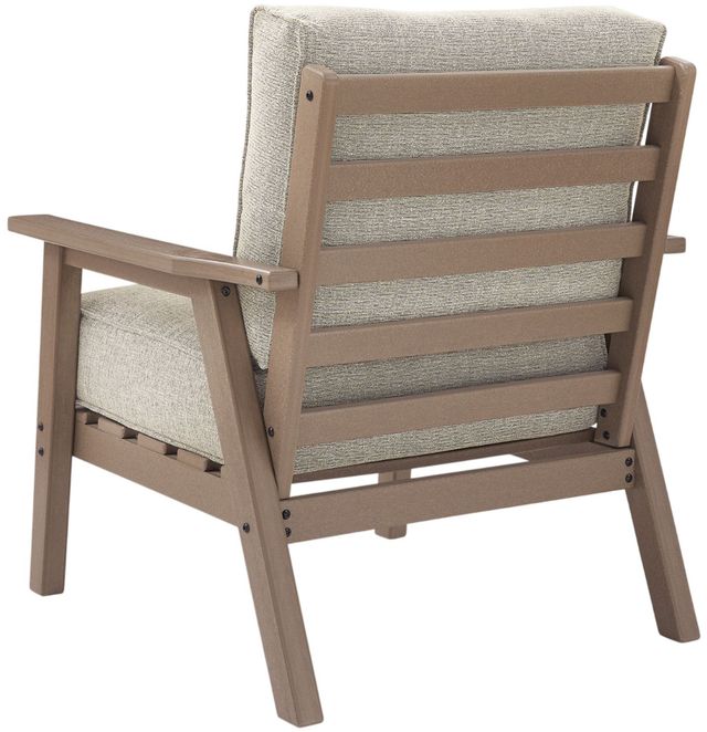Signature Design by Ashley® Cliffs Beach 2-Piece Beige/Driftwood Fabric/Plastic Outdoor Lounge Chair-4