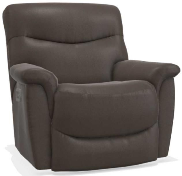 La-Z-Boy® James Walnut Leather Power Rocking Recliner with Headrest and Lumbar-0