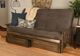 Kodiak Furniture Tucson Suede Gray/Rustic Walnut Queen Storage Futon with Mattress-4