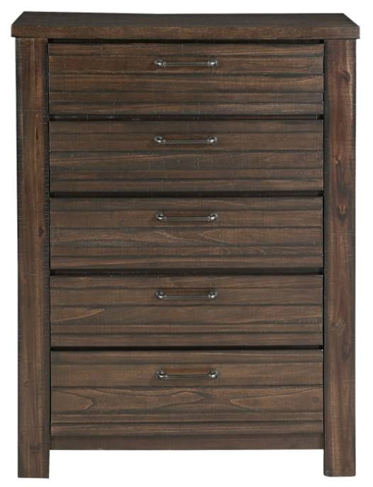 Mazin Furniture Longview Dark Brown Chest-1