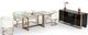 VIG Furniture Modrest Keaton Brass/Clear Modern Dining Table-4