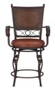 Powell® Beatrix Bronze/Rust Big And Tall Armed Counter Stool-3