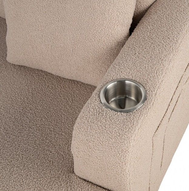 Furniture of America® Cinderford Beige Loveseat-4