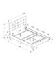Monarch Specialties Inc. Beige Linen Queen Bed-3