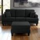 Furniture of America® Moretaine Black Sofa-1