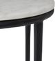 Renwil® Veroia White Accent Table with Matte Black Base-3