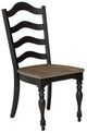 Liberty Furniture Magnolia Manor Antique Black/Weathered Bark Ladder Back Dining Side Chair-0