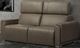 Via Furniture Sylvano Brown Power Reclining Condo Sofa with Adjustable Headrest-0