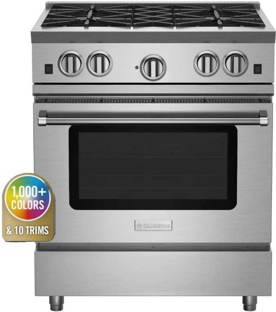 BlueStar® RNB Series 30" Color Match Pro Style Gas Range-0
