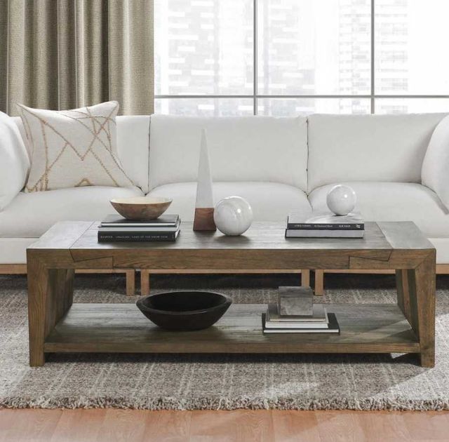 Classic Home Troy Suede Brown 60" Coffee Table-1