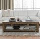 Classic Home Troy Suede Brown 60" Coffee Table-1