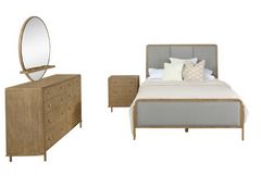 Coaster® Arini 4-Piece Gray/Sand Wash Eastern King Bedroom Set