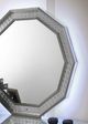 Furniture of America® Cassiopeia Metallic Gray Decagon Mirror-2