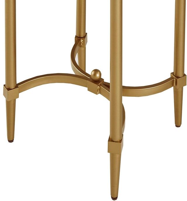 Olliix by Madison Park Signature White/Gold Bordeaux End Table-3