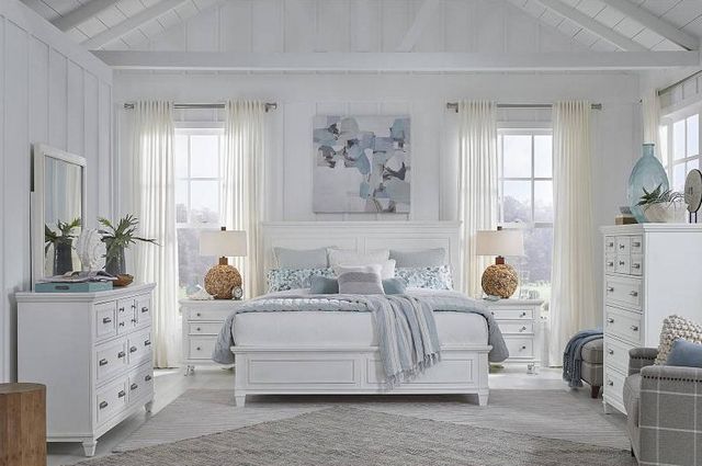 Magnussen Home® Charleston White Dove King Panel Bed-1