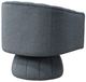 Homelegance® Bristol Dark Gray Swivel Chair-4
