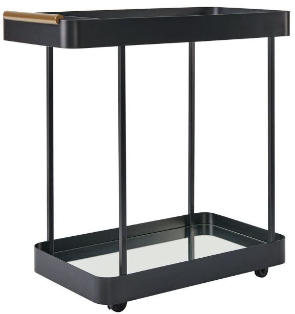 Uttermost® Vesper Black Iron Bar Cart-0