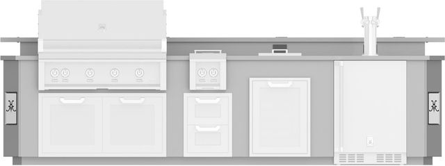 Hestan® GE Series 12' Stainless Steel Outdoor Living Suite-0