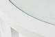 Jofran Inc. Urban Icon Glass Top Round Coffee Table with White Base-4