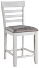 New Classic® Home Furnishings Richland 5-Piece White Counter Dining Set-3