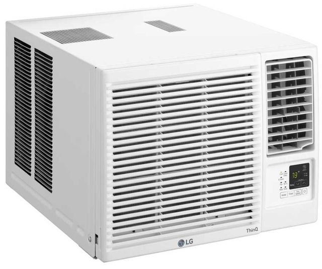 LG 7,6000 BTU's White Smart Wi-Fi Enabled Window Mount Air Conditioner with 3,850 BTU's Heating-1
