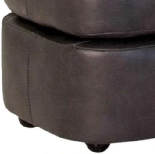 Smith Brothers Customizable 986 Leather Ottoman-1