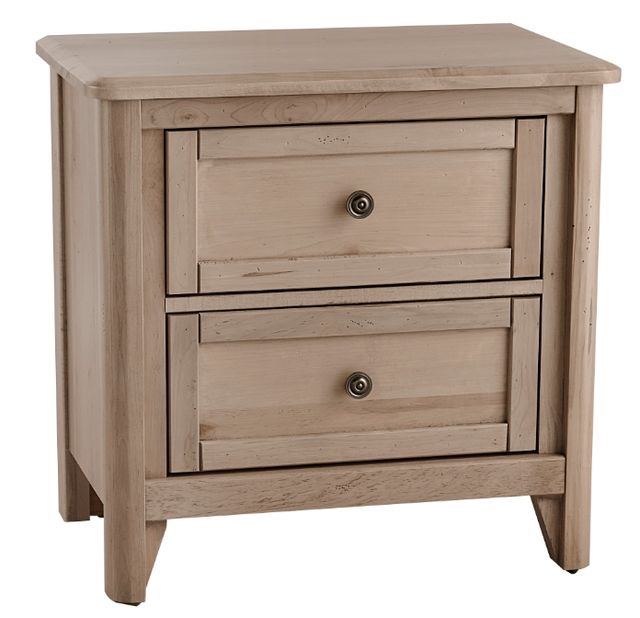 Vaughan-Bassett Woodbridge Clear Maple 2-Drawer Nightstand-0