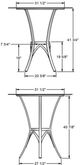 Amisco Customizable Kai Solid Birch Square Bar Table-1