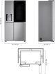 LG 23 Cu. Ft. Stainless Steel Side-by-Side Refrigerator-4