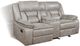 Coaster® Greer Taupe Reclining Upholstered Tufted Back Glider Loveseat-1