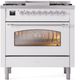 Ilve® Nostalgie II Series 36" Custom RAL Color Pro Style Dual Fuel Range-1