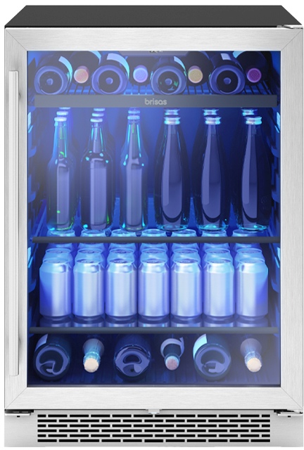 Zephyr Brisas 24 in. 21-Bottle Wine and 64-Can Dual Zone