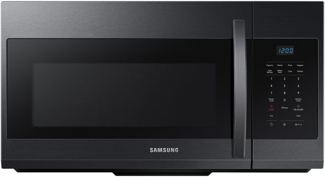 Samsung 1.7 Cu. Ft. Fingerprint Resistant Matte Black Steel Over the Range Microwave-0
