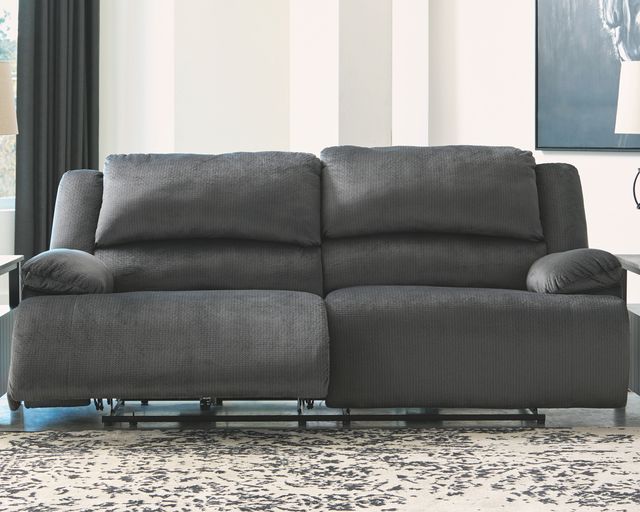 Signature Design by Ashley® Clonmel Charcoal Two Seat Reclining Power Sofa-3