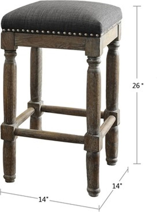 Olliix by Madison Park Grey Cirque Counter Stool Set of 2-3