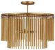 Currey & Company Mantra Gold Leaf Semi-Flush Mount-3
